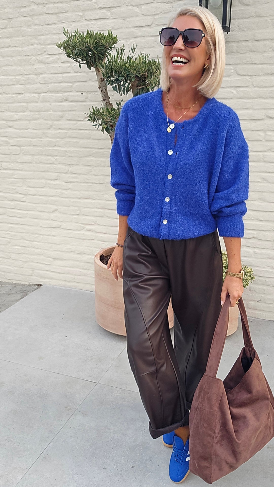 LIESJE cardigan royal blue