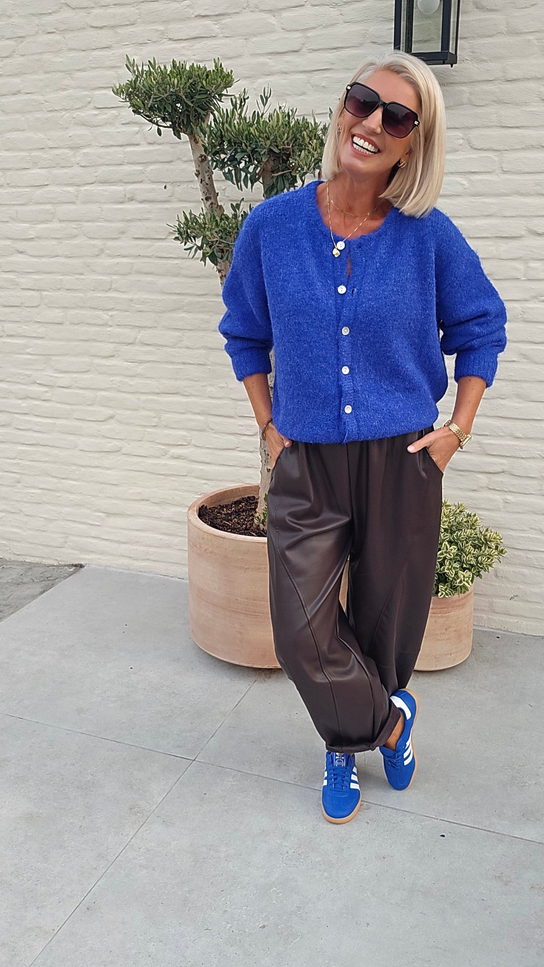 LIESJE cardigan royal blue