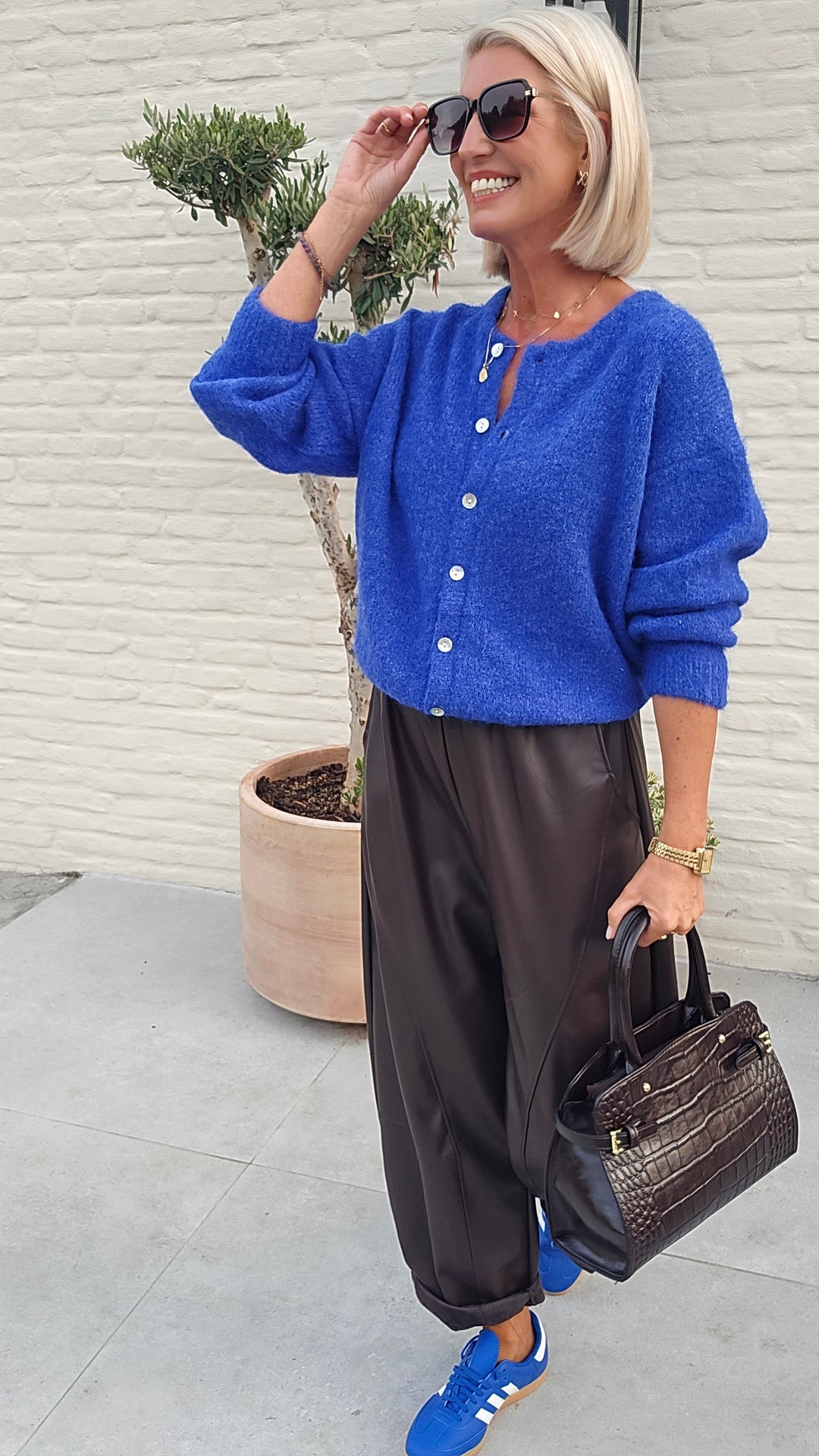 LIESJE cardigan royal blue