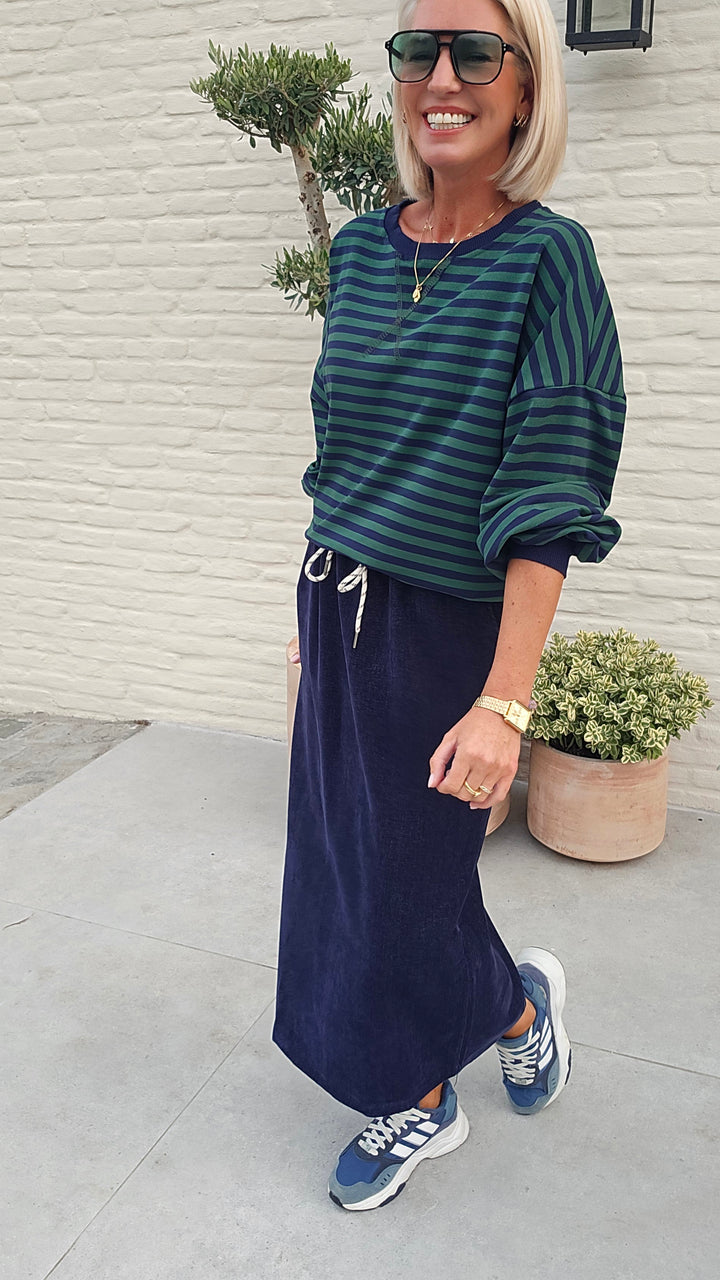 BIEKE light sweatshirt navy green