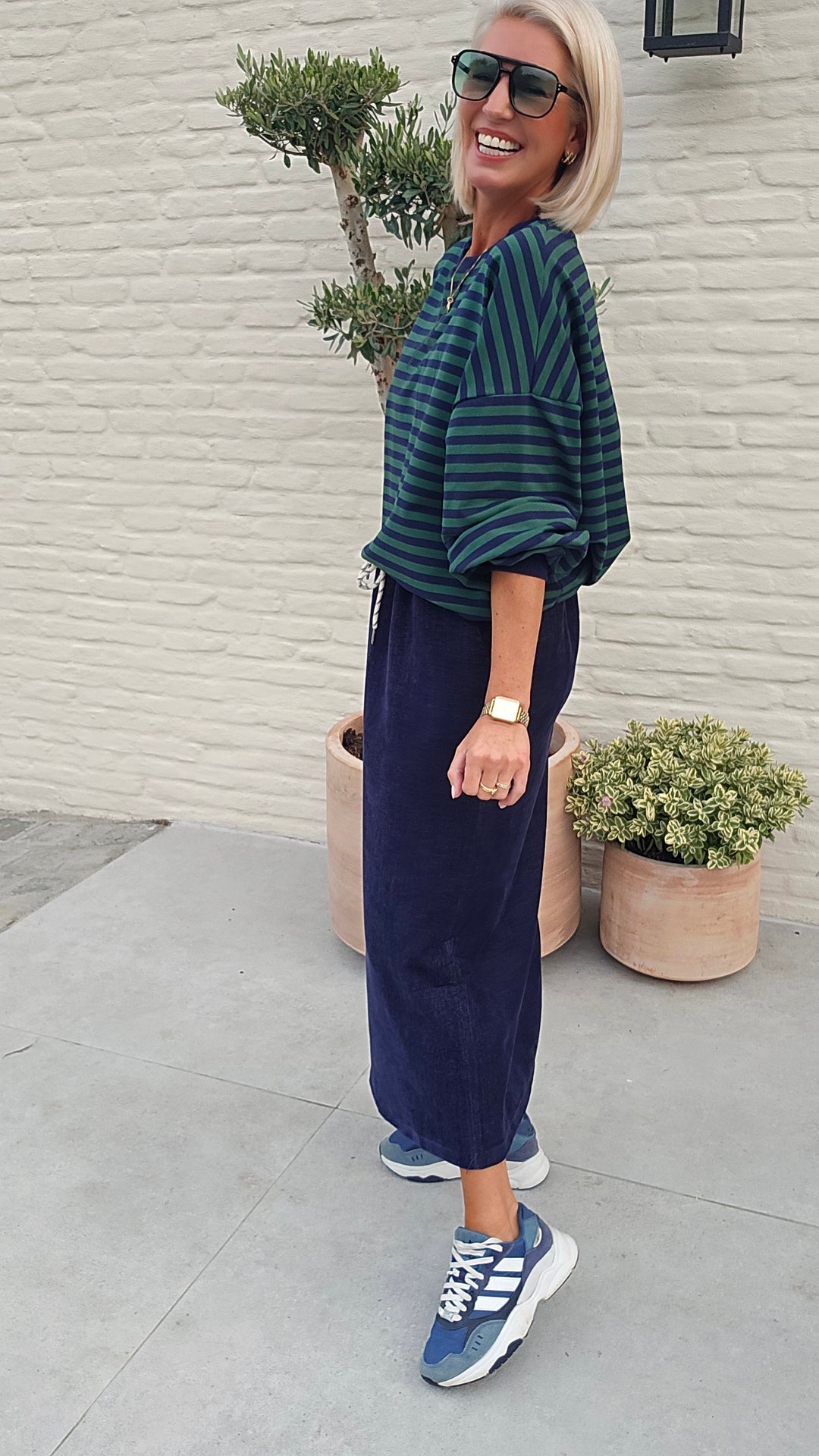 BIEKE light sweatshirt navy green