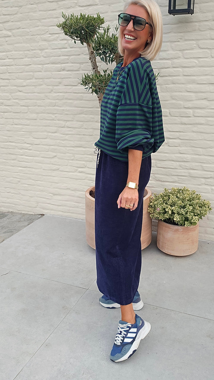 BIEKE light sweatshirt navy green