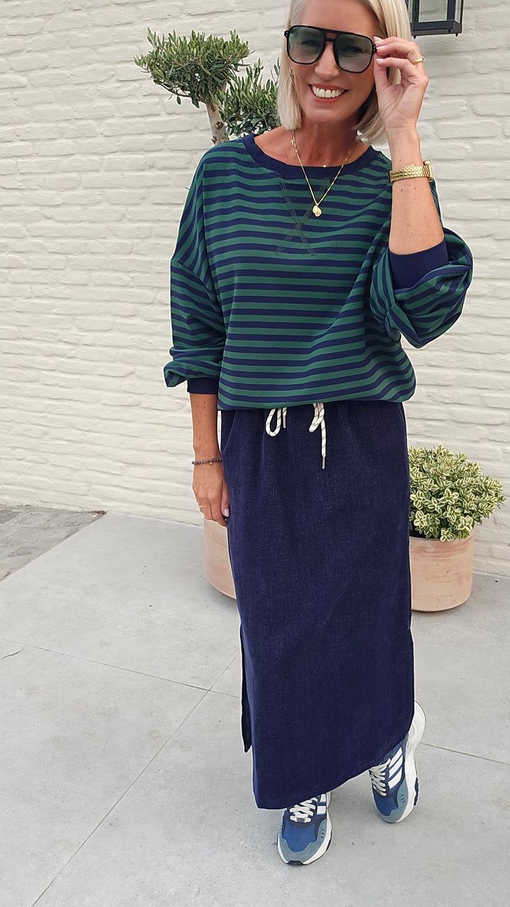 BIEKE light sweatshirt navy green