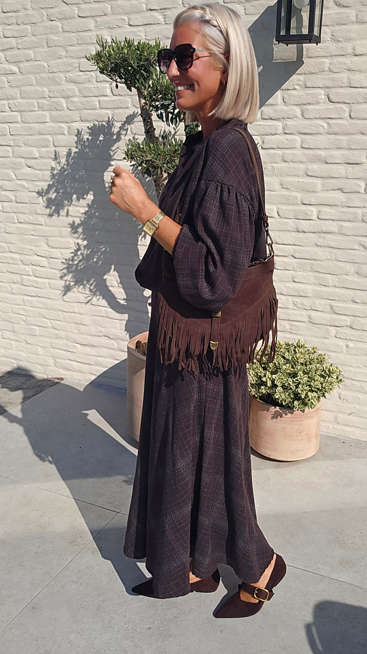 CACHA blouse chocolat