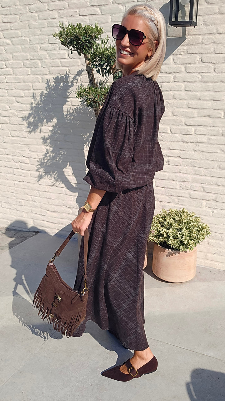 CACHA blouse chocolat