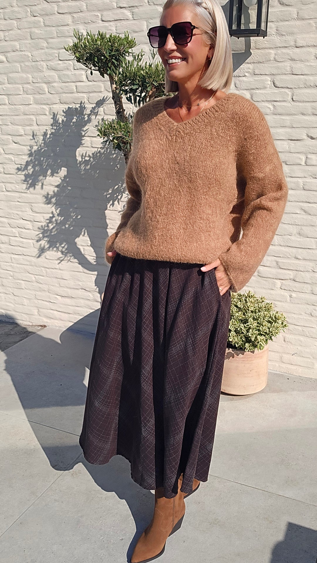 GIGI mohair knit camel
