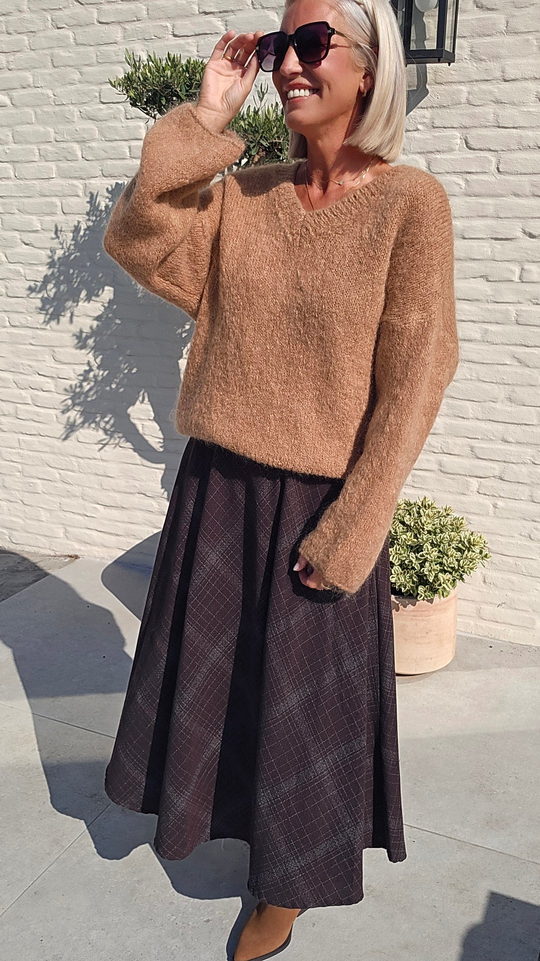 GIGI mohair knit camel