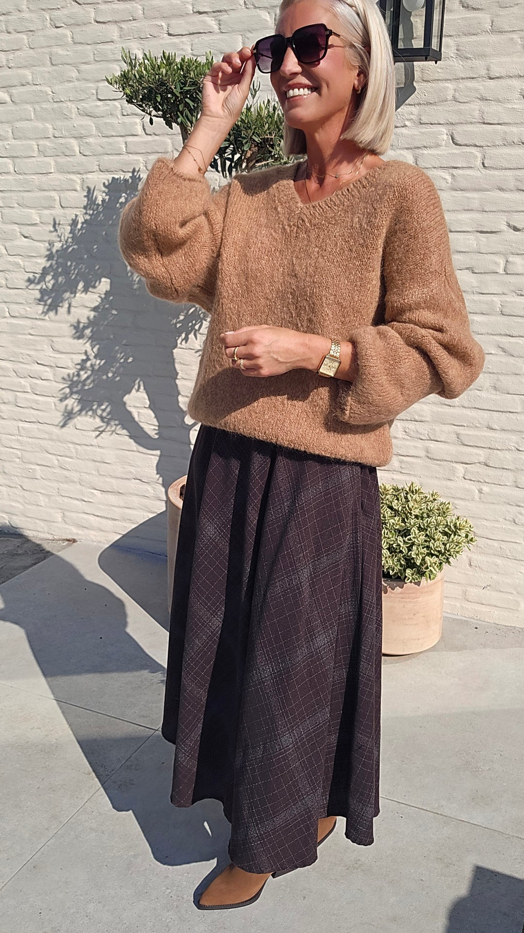 CACHA skirt chocolat