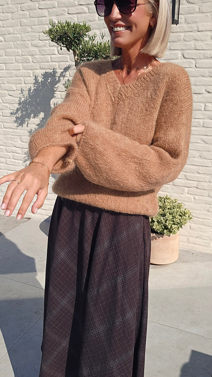 GIGI mohair knit camel
