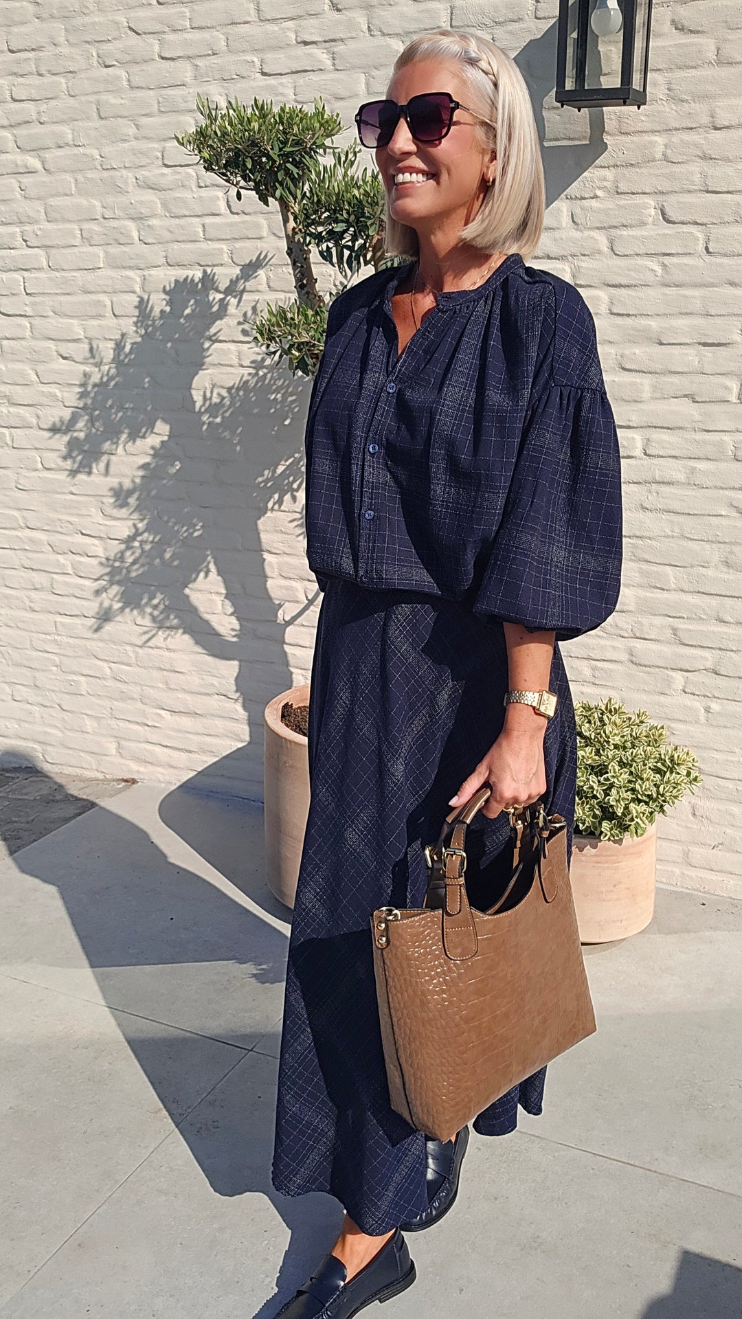 CACHA blouse navy