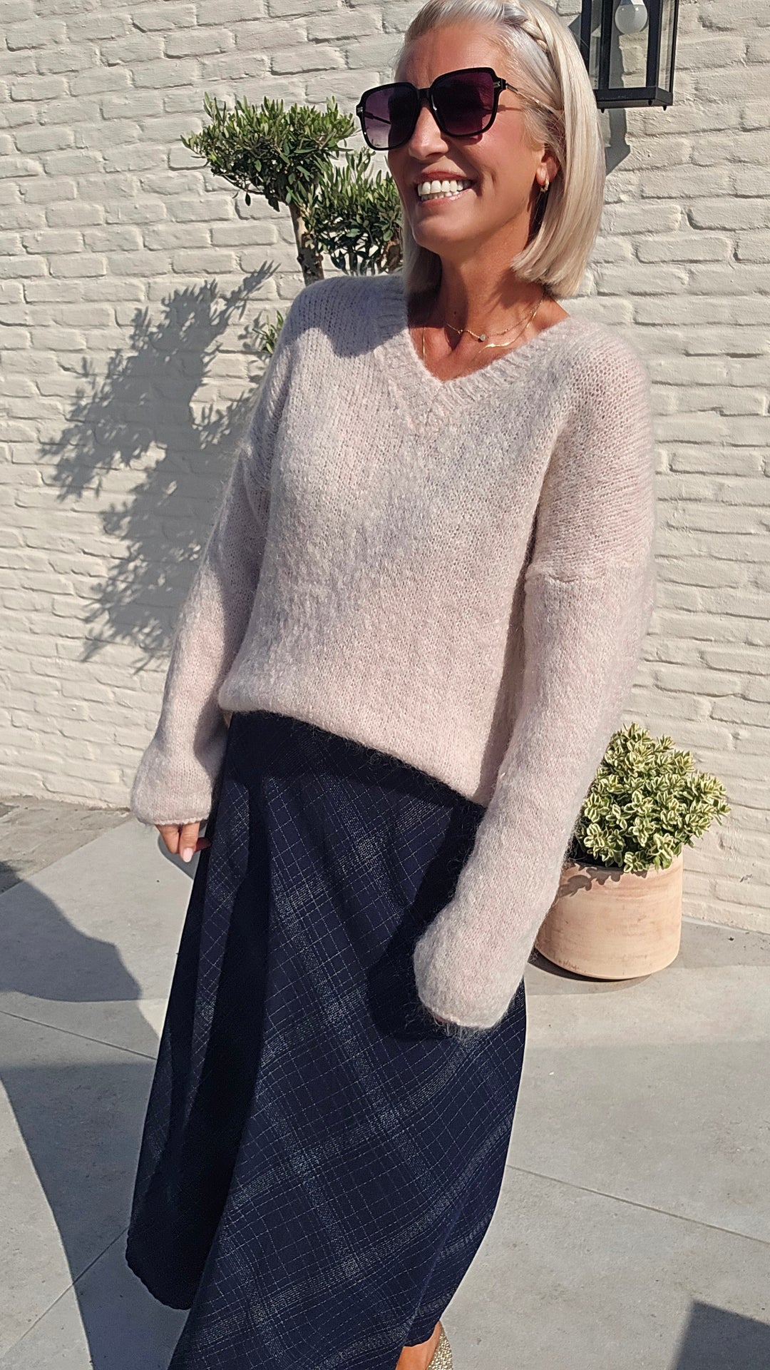 GIGI mohair knit beige
