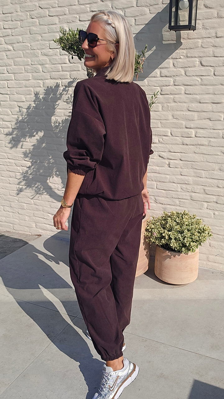 IMKE corduroy set chocolat