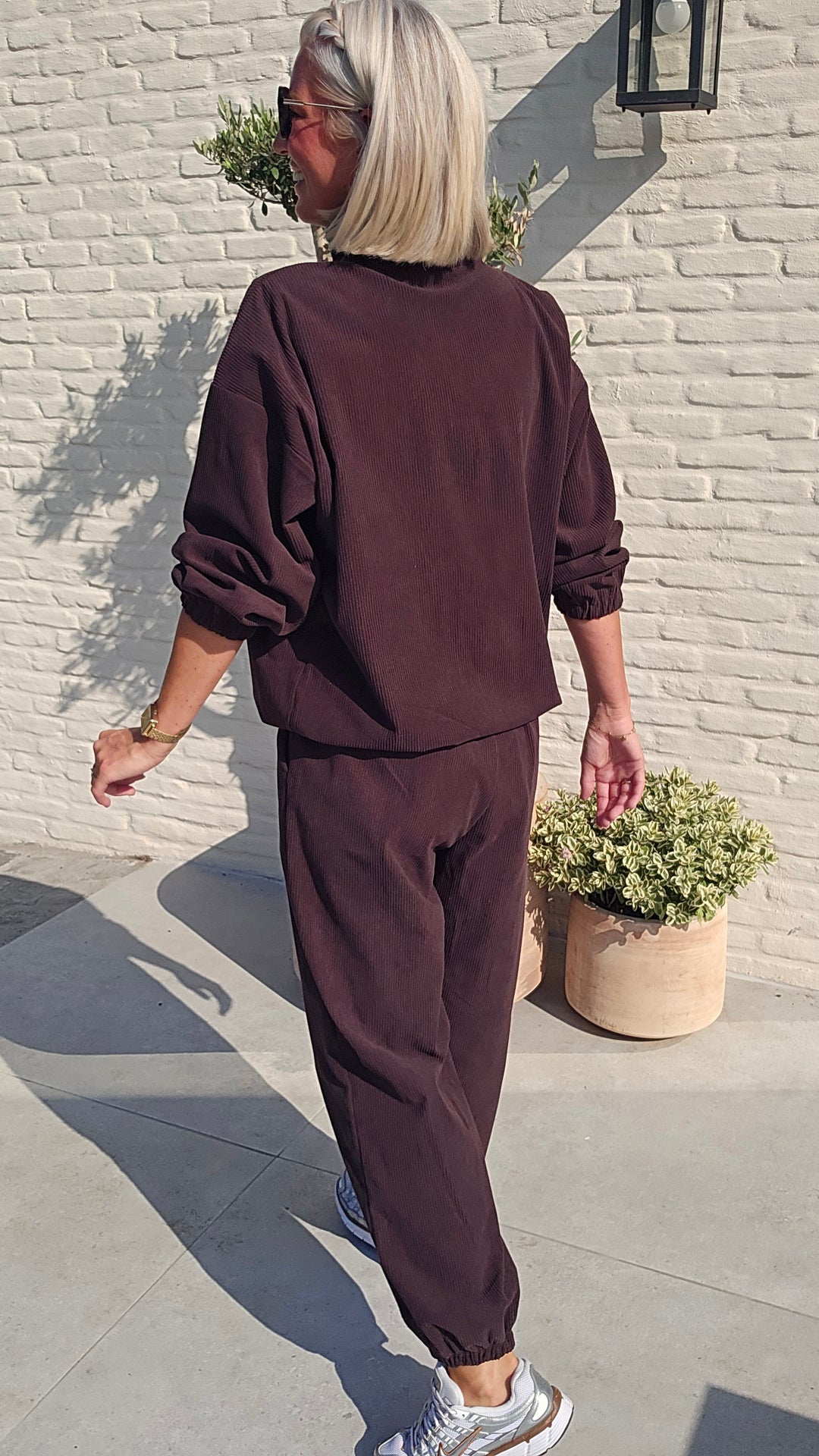 IMKE corduroy set chocolat