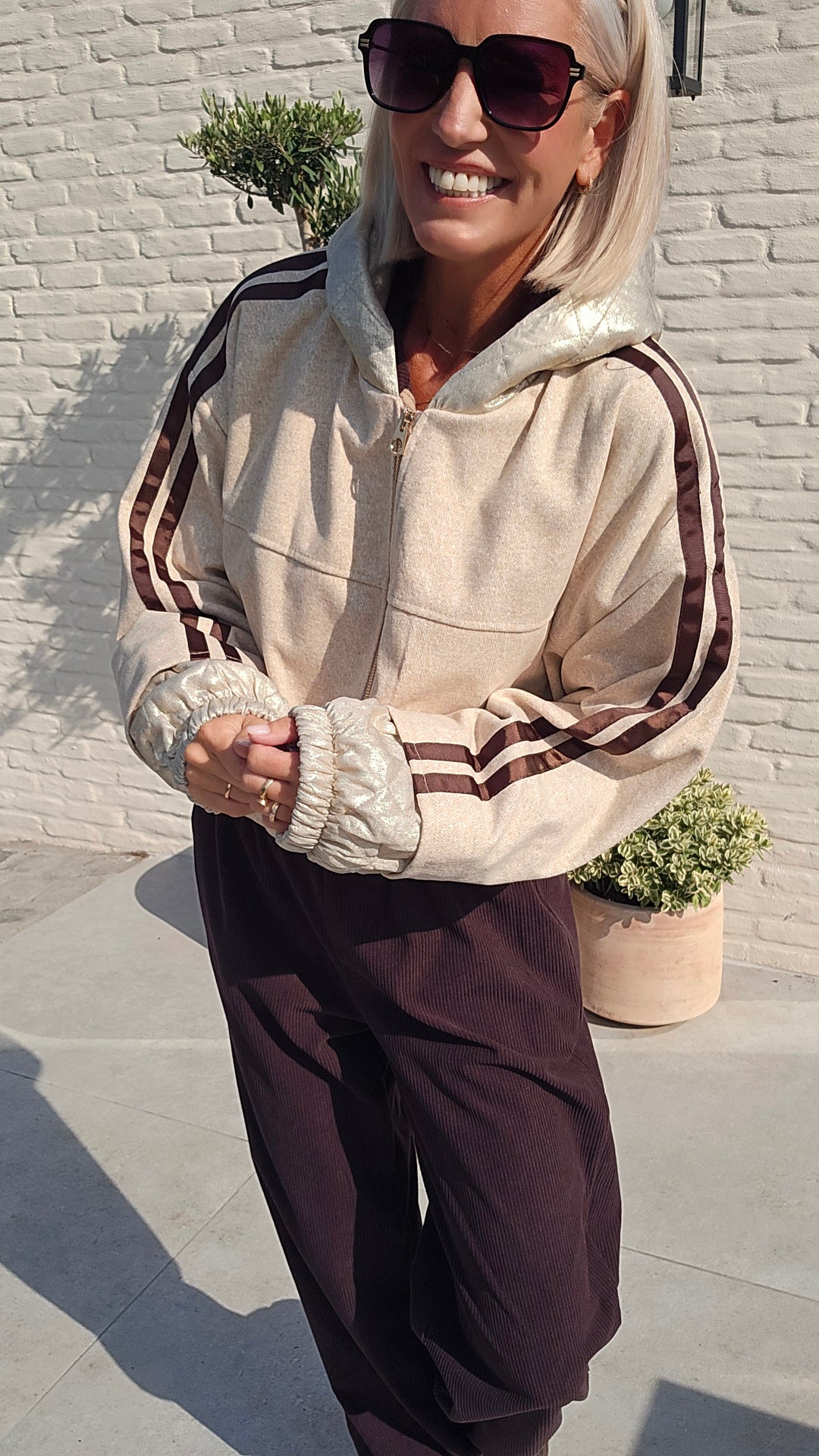 KENSI sporty jacket ecru