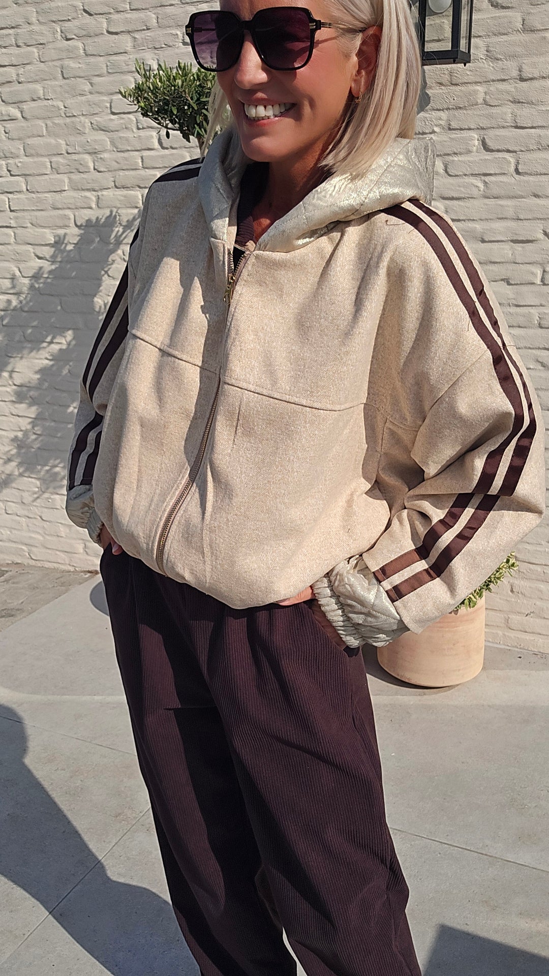 KENSI sporty jacket ecru