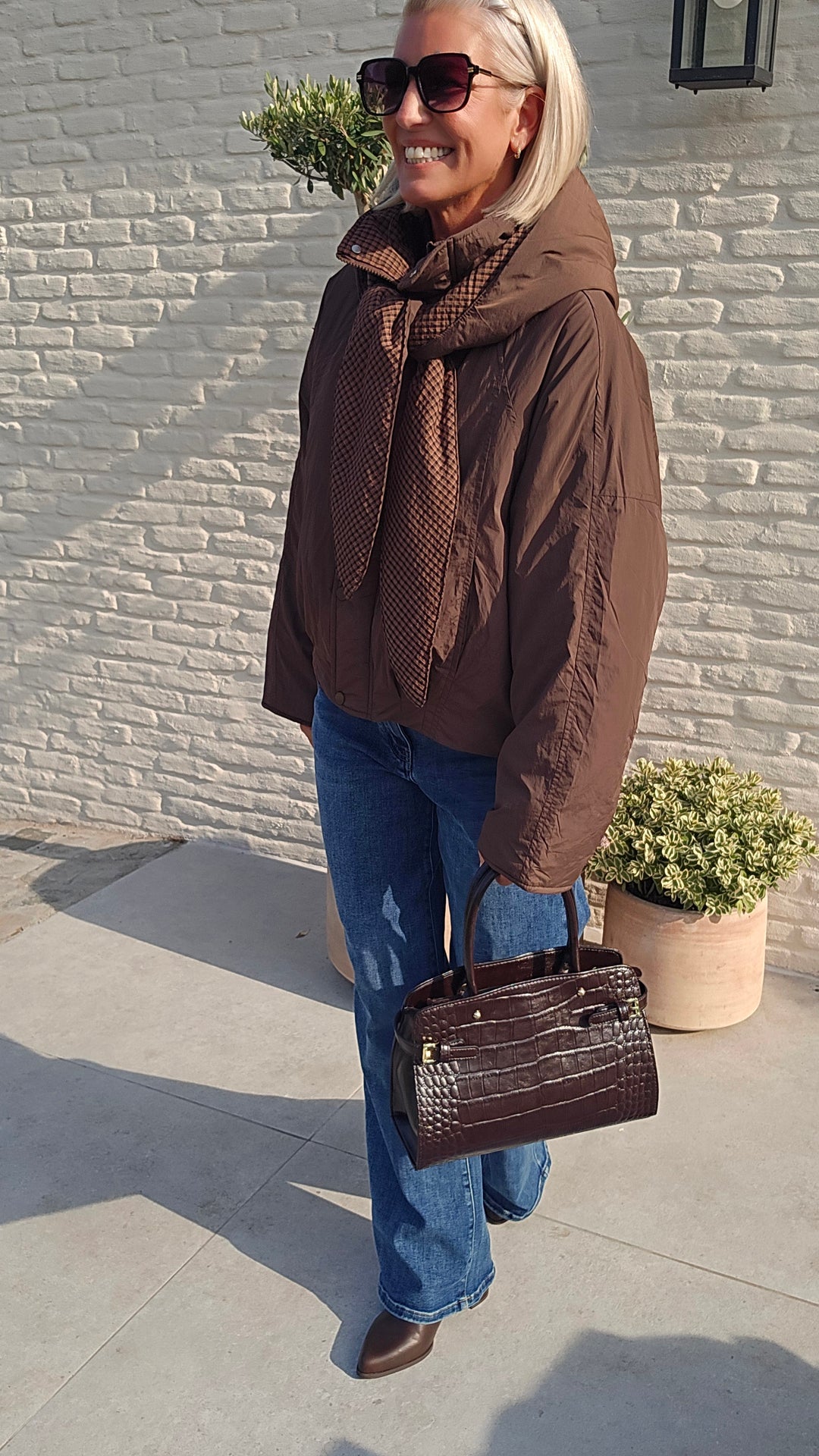 ANIEK coat chocolat
