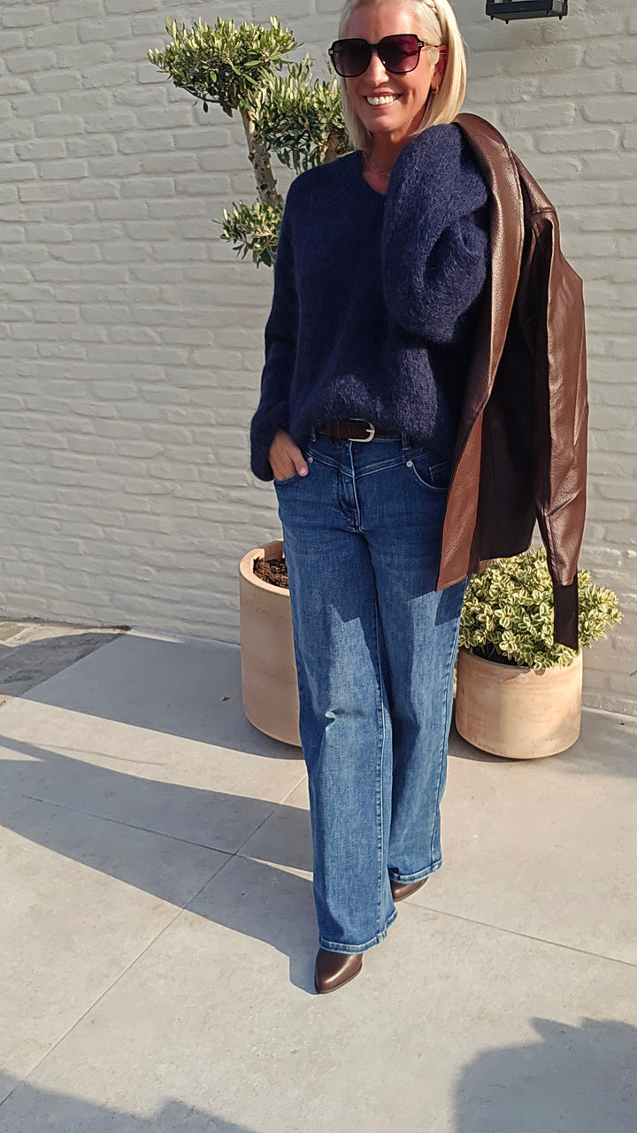 GIGI mohair knit navy