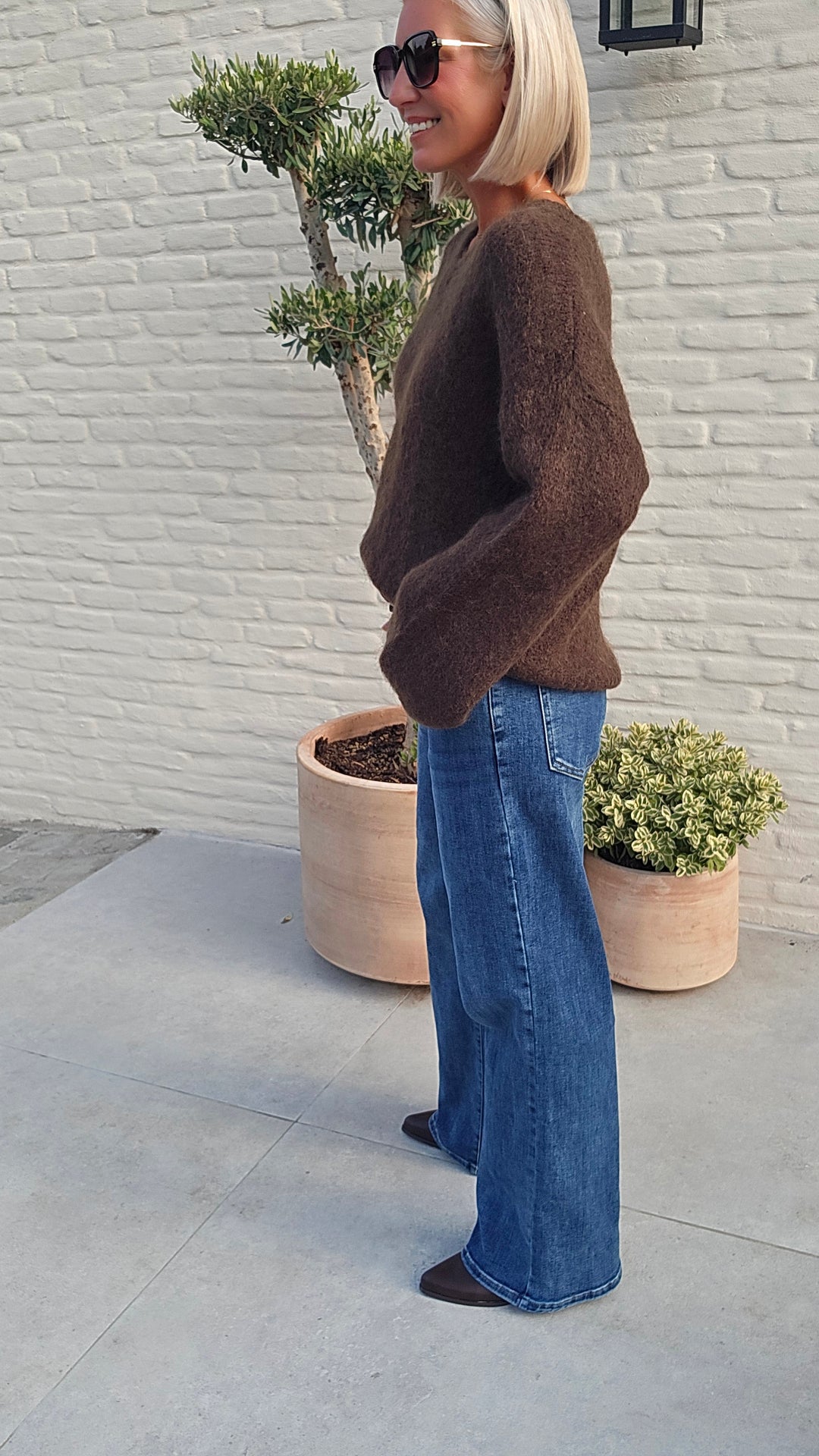 GIGI mohair knit chocolat