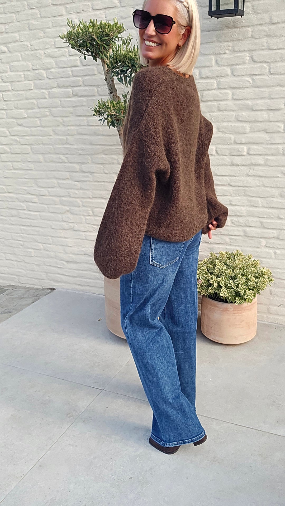 GIGI mohair knit chocolat