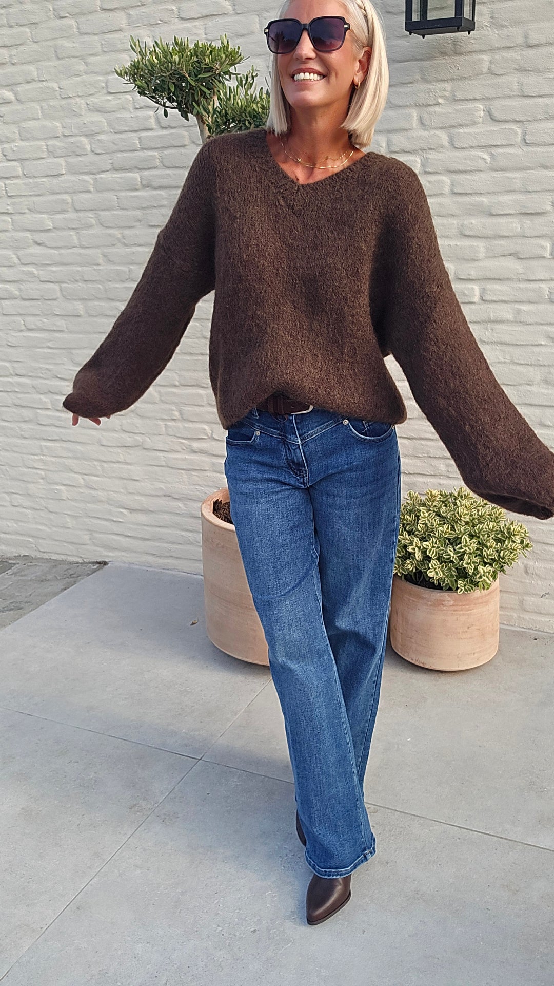 GIGI mohair knit chocolat