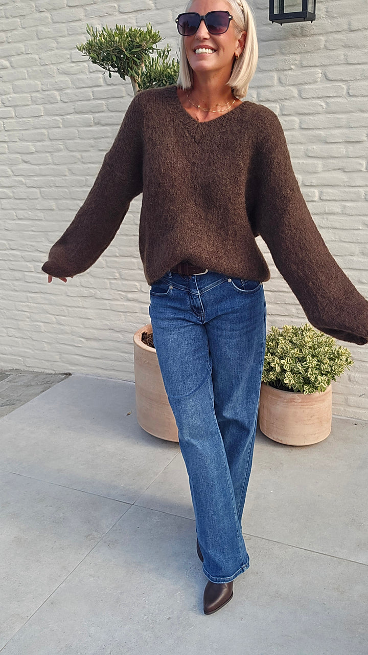 GIGI mohair knit chocolat
