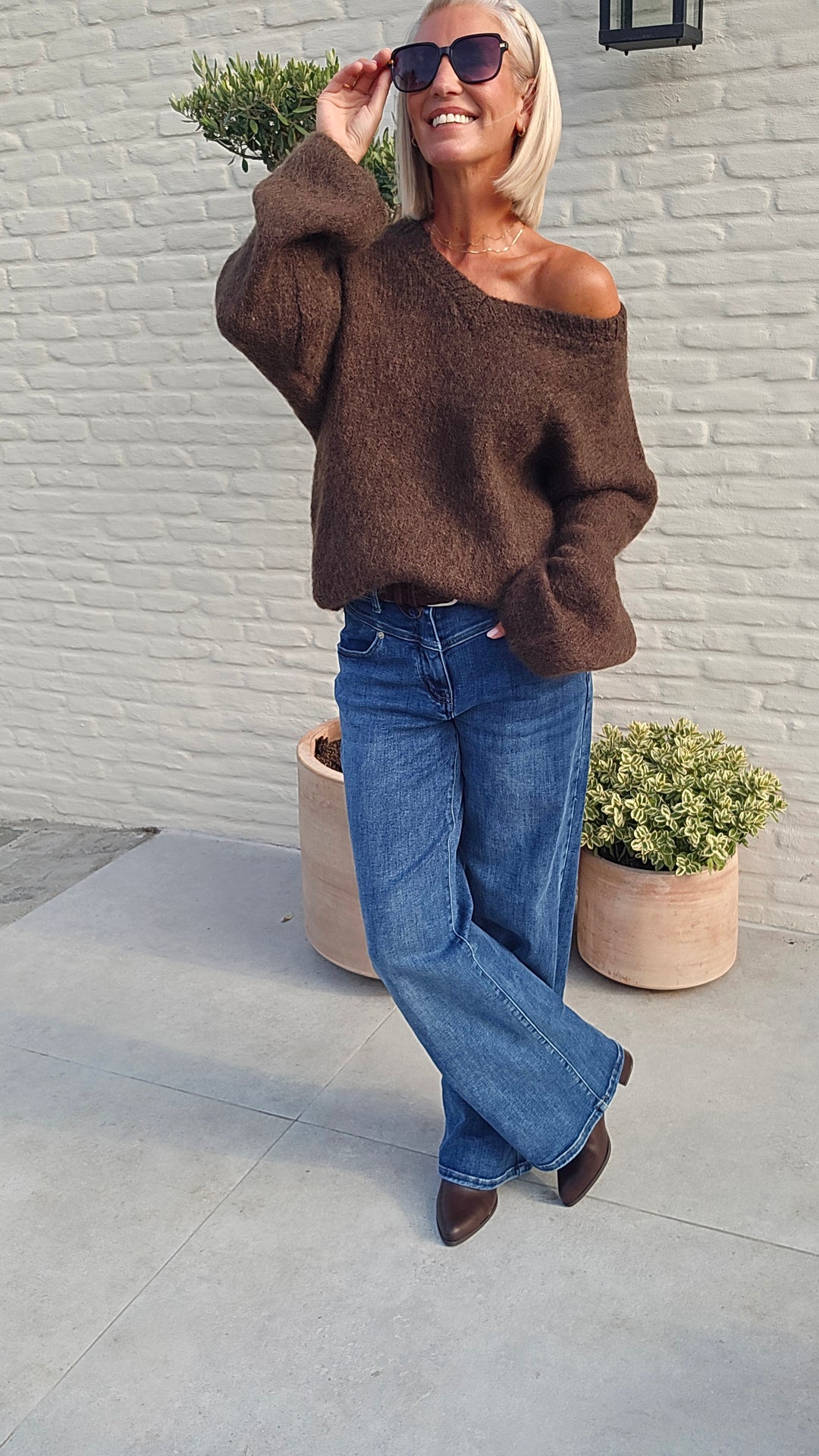 GIGI mohair knit chocolat