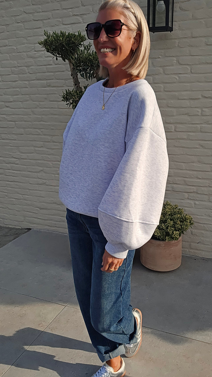 ANNA sweatshirt soft mêlee grey