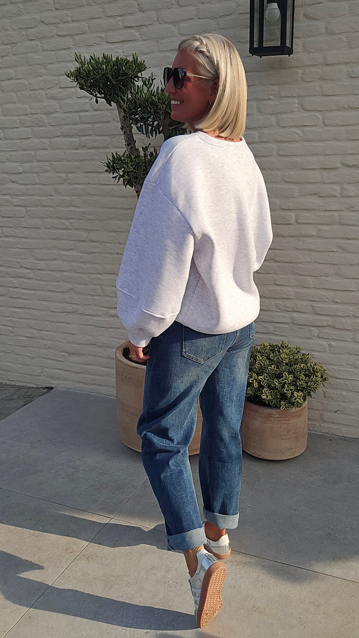 ANNA sweatshirt soft mêlee grey