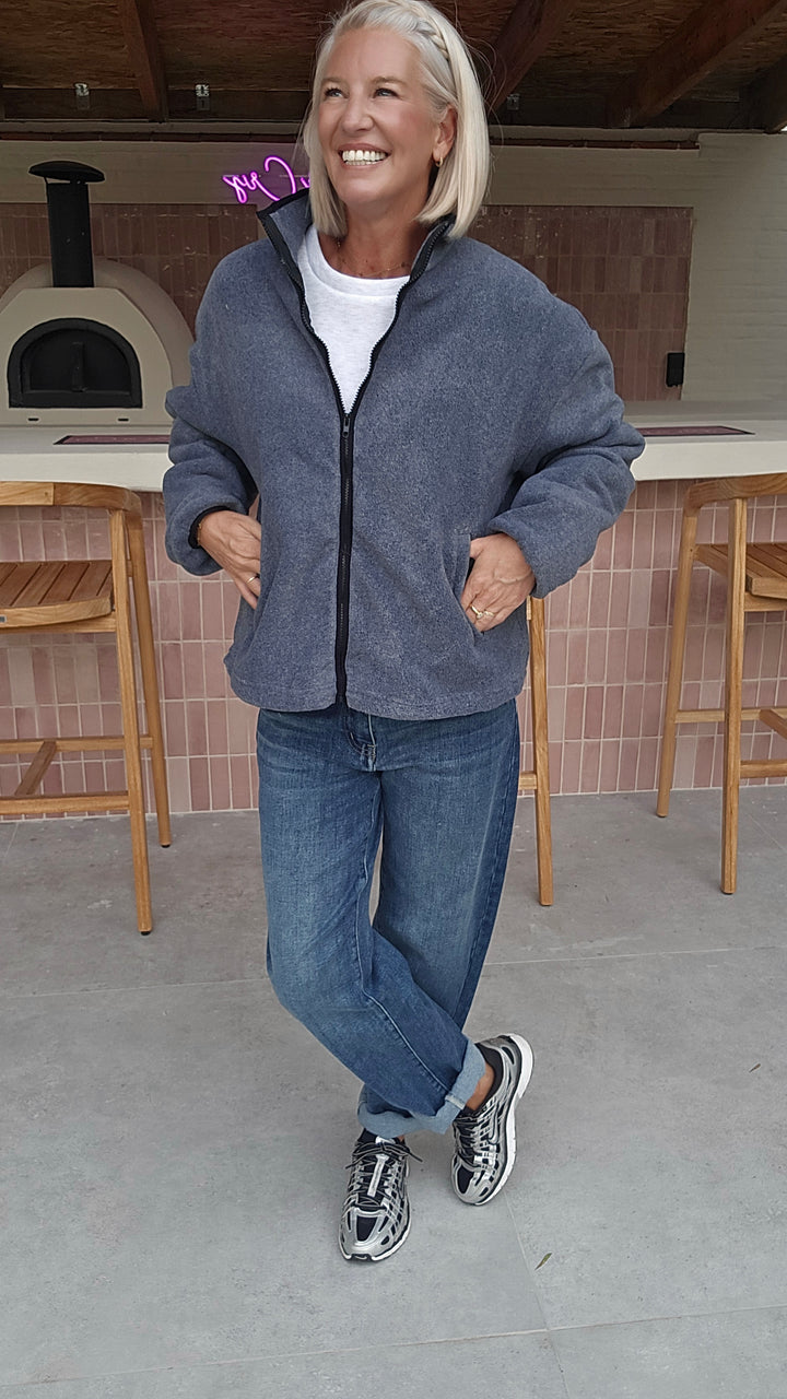 GWEN fleece jacket grey