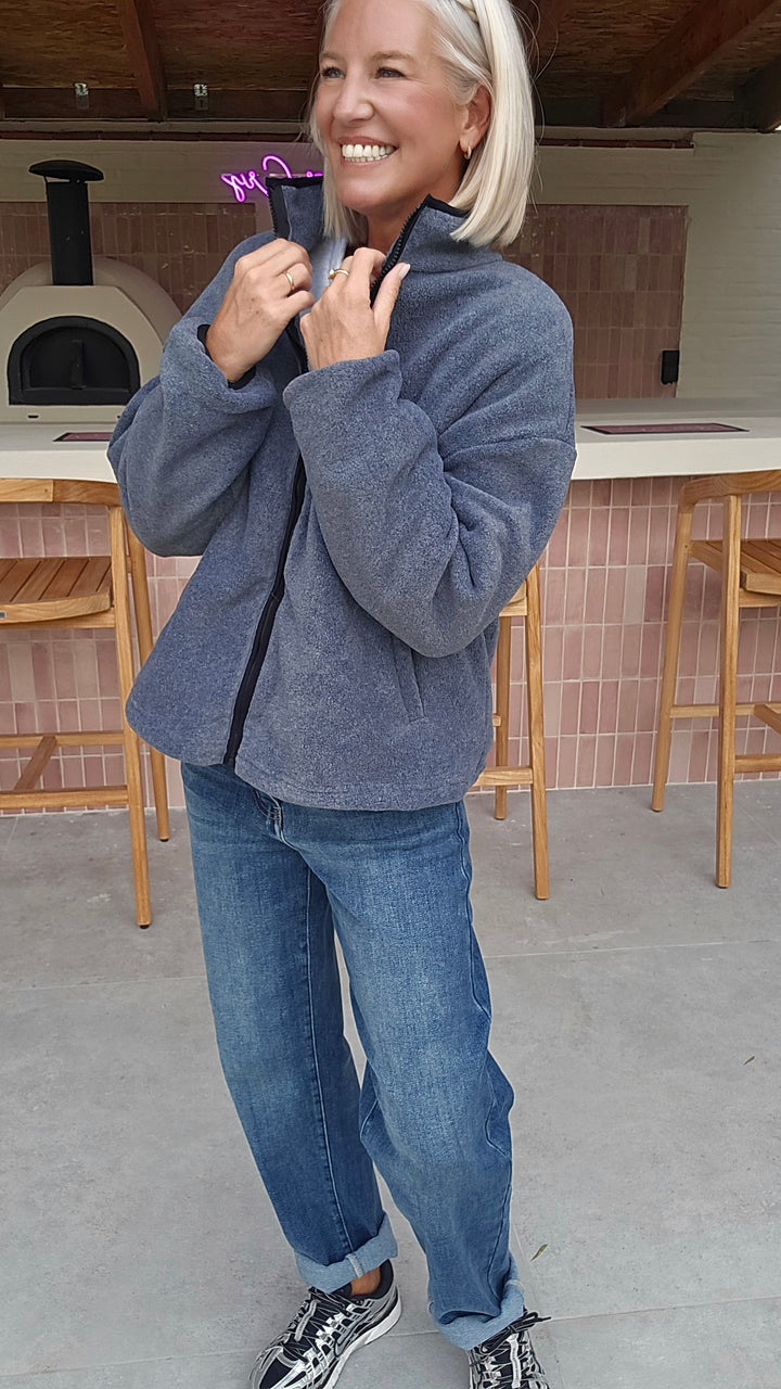 GWEN fleece jacket grey