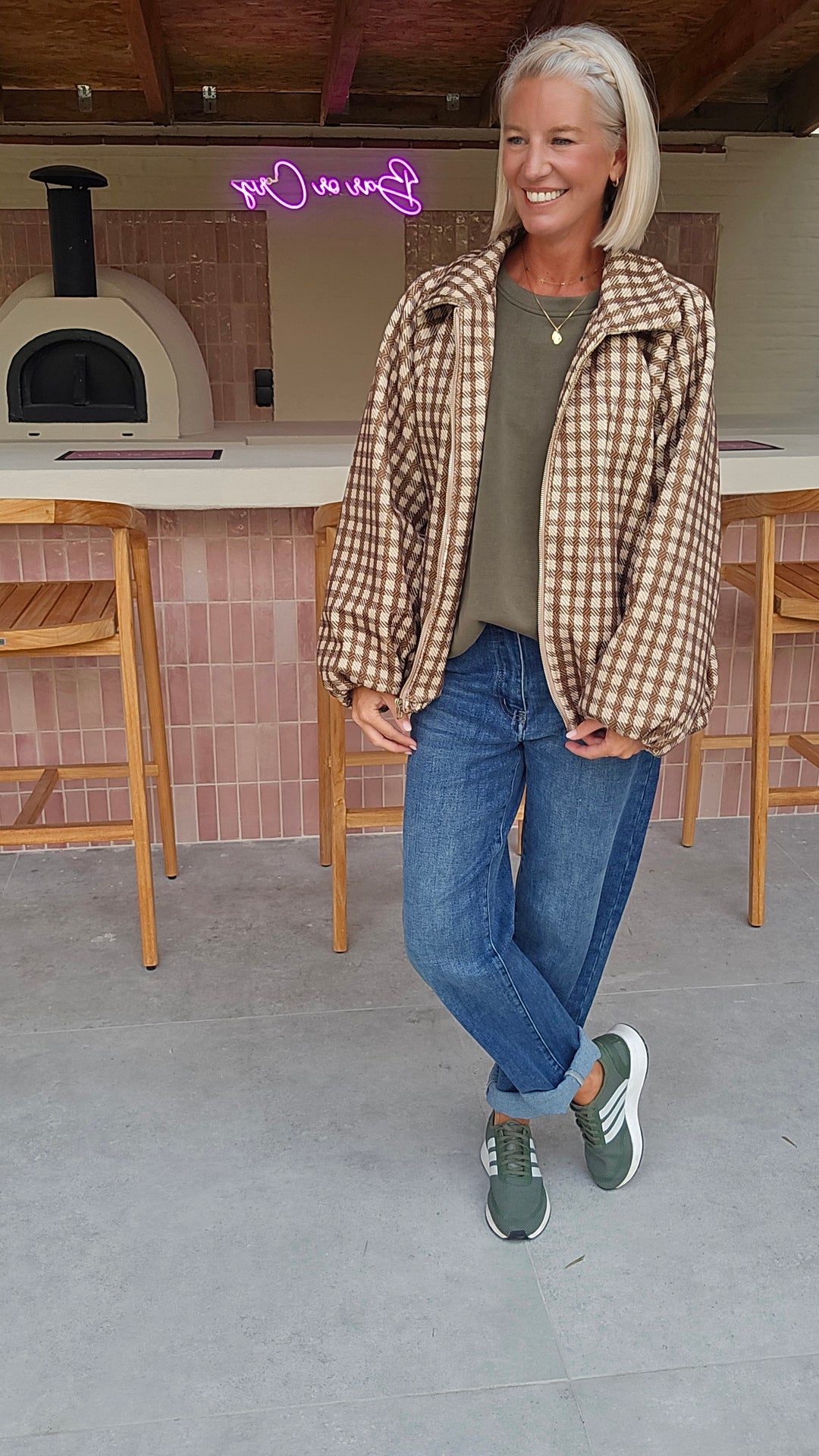 JETTE check jacket