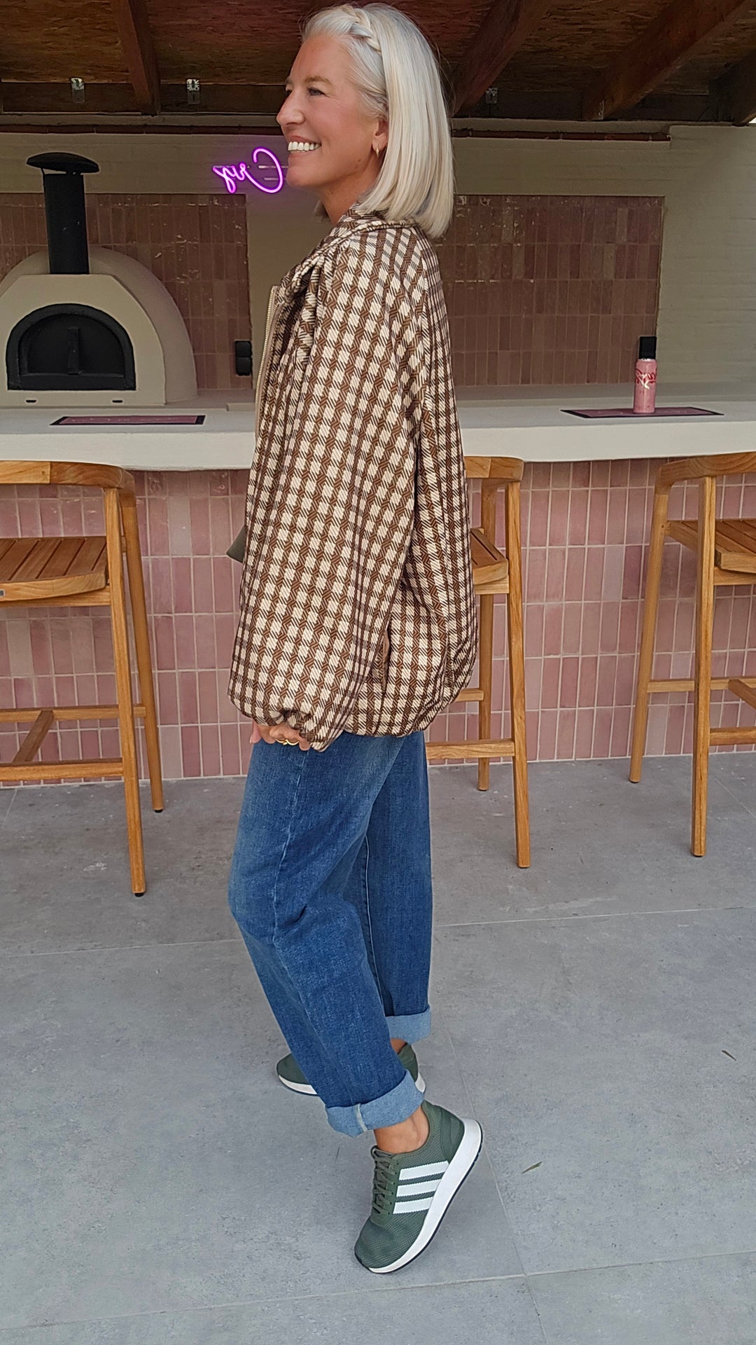 JETTE check jacket