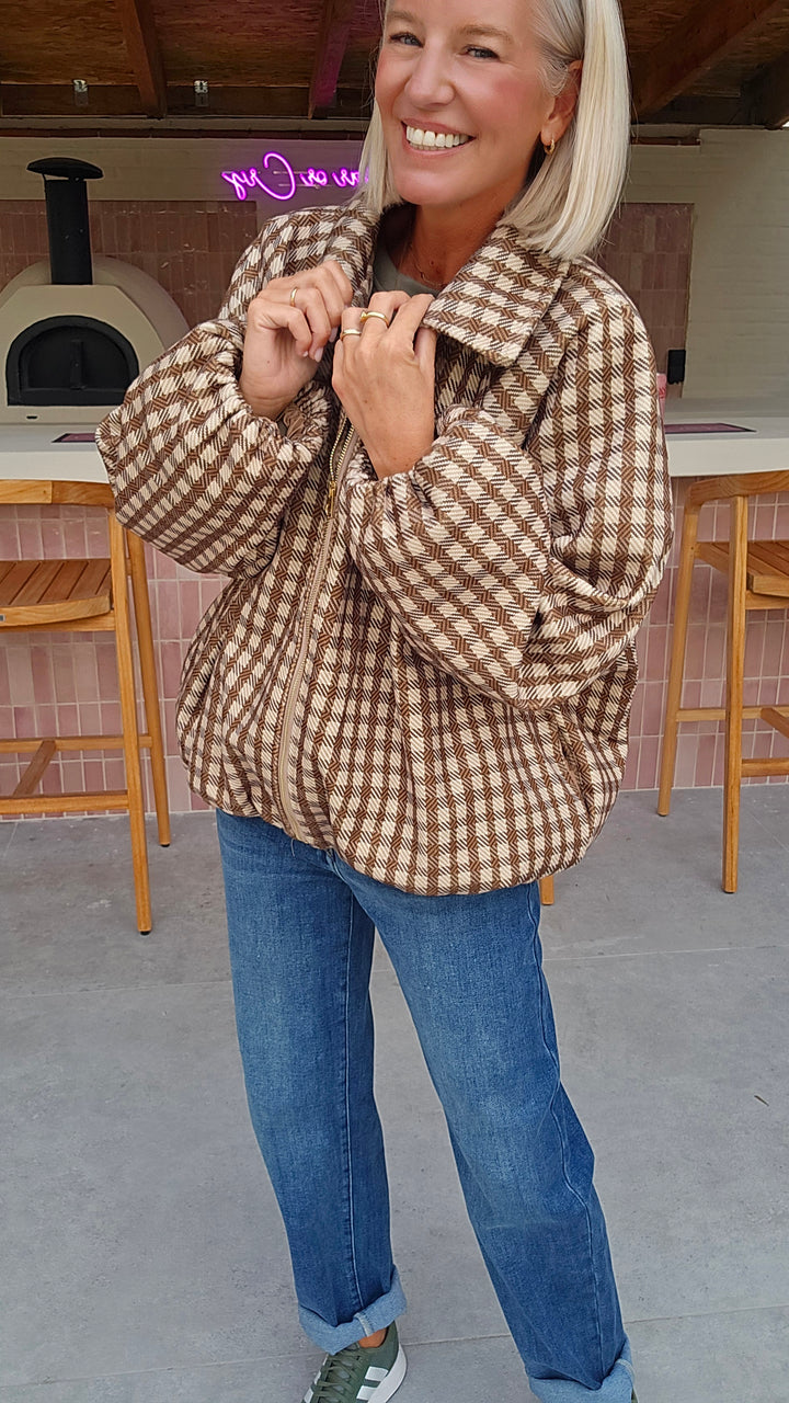 JETTE check jacket