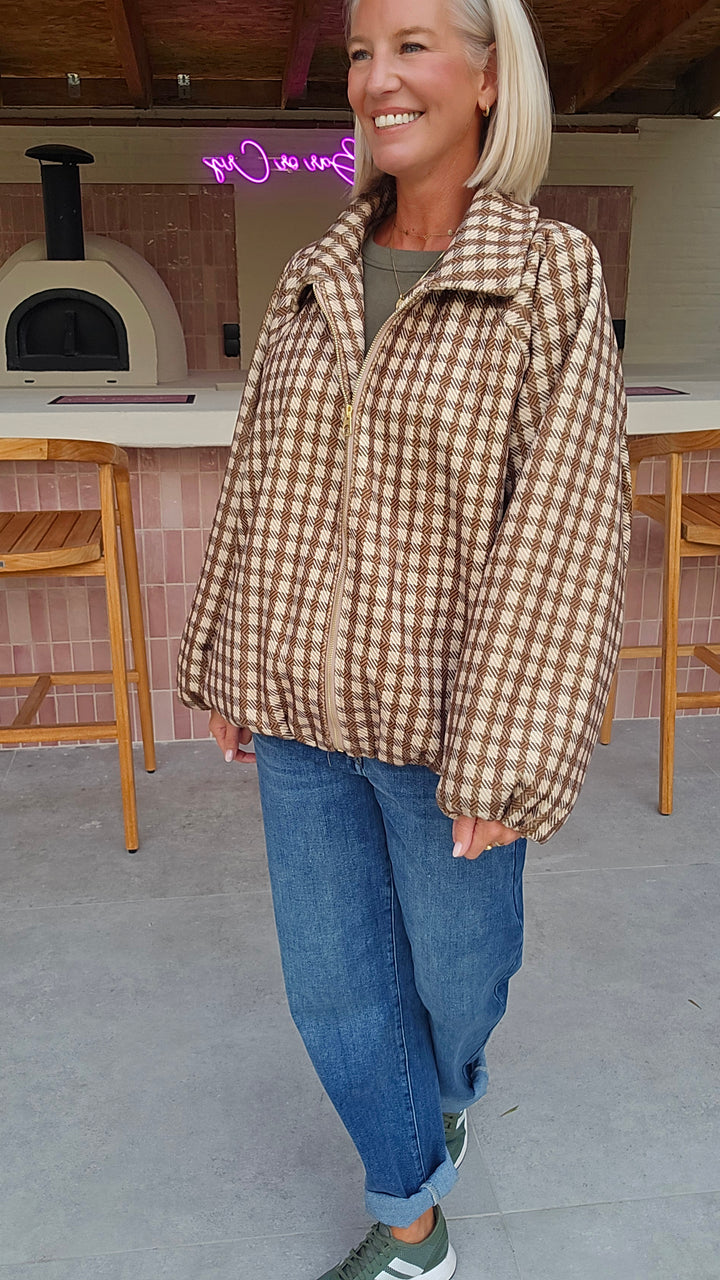 JETTE check jacket