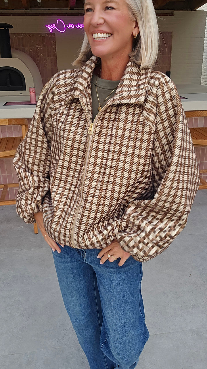 JETTE check jacket