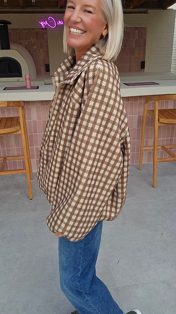 JETTE check jacket