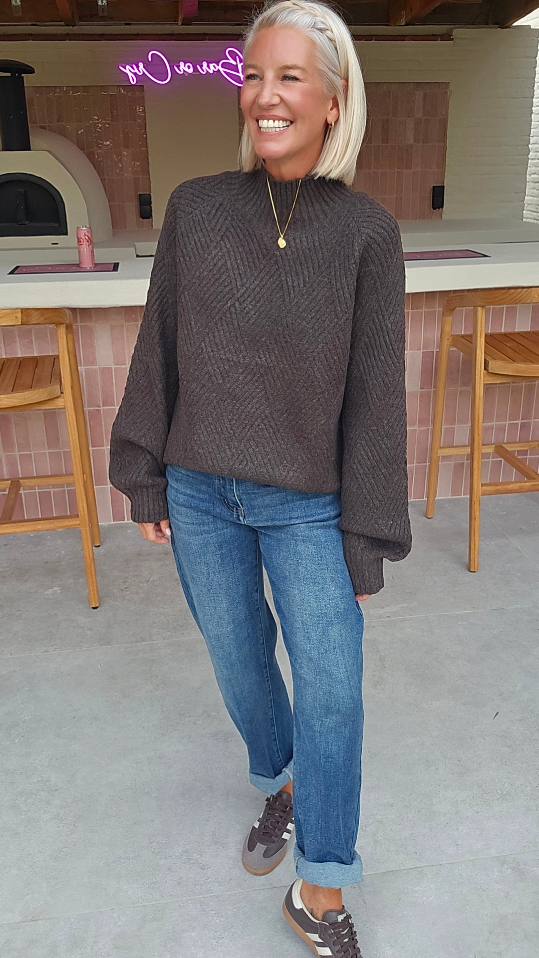 BO knit chocolat