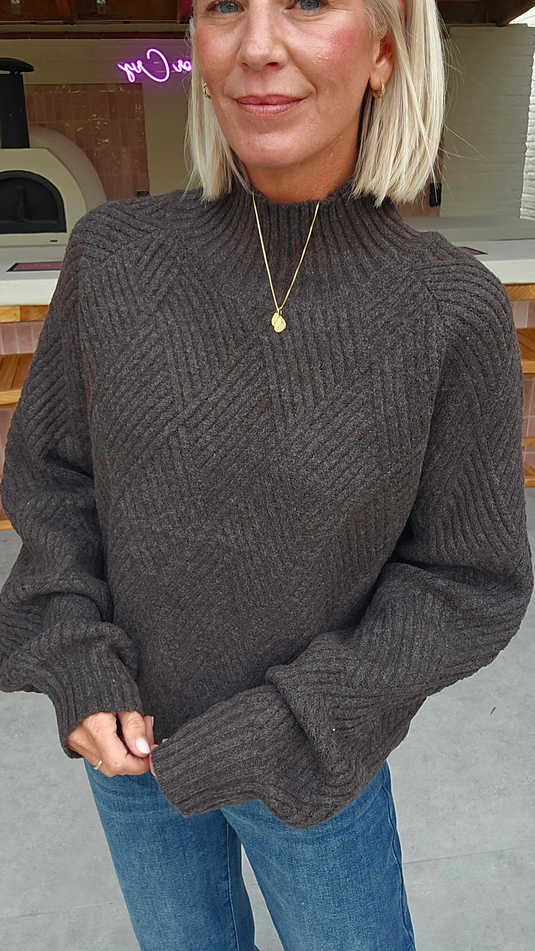 BO knit chocolat