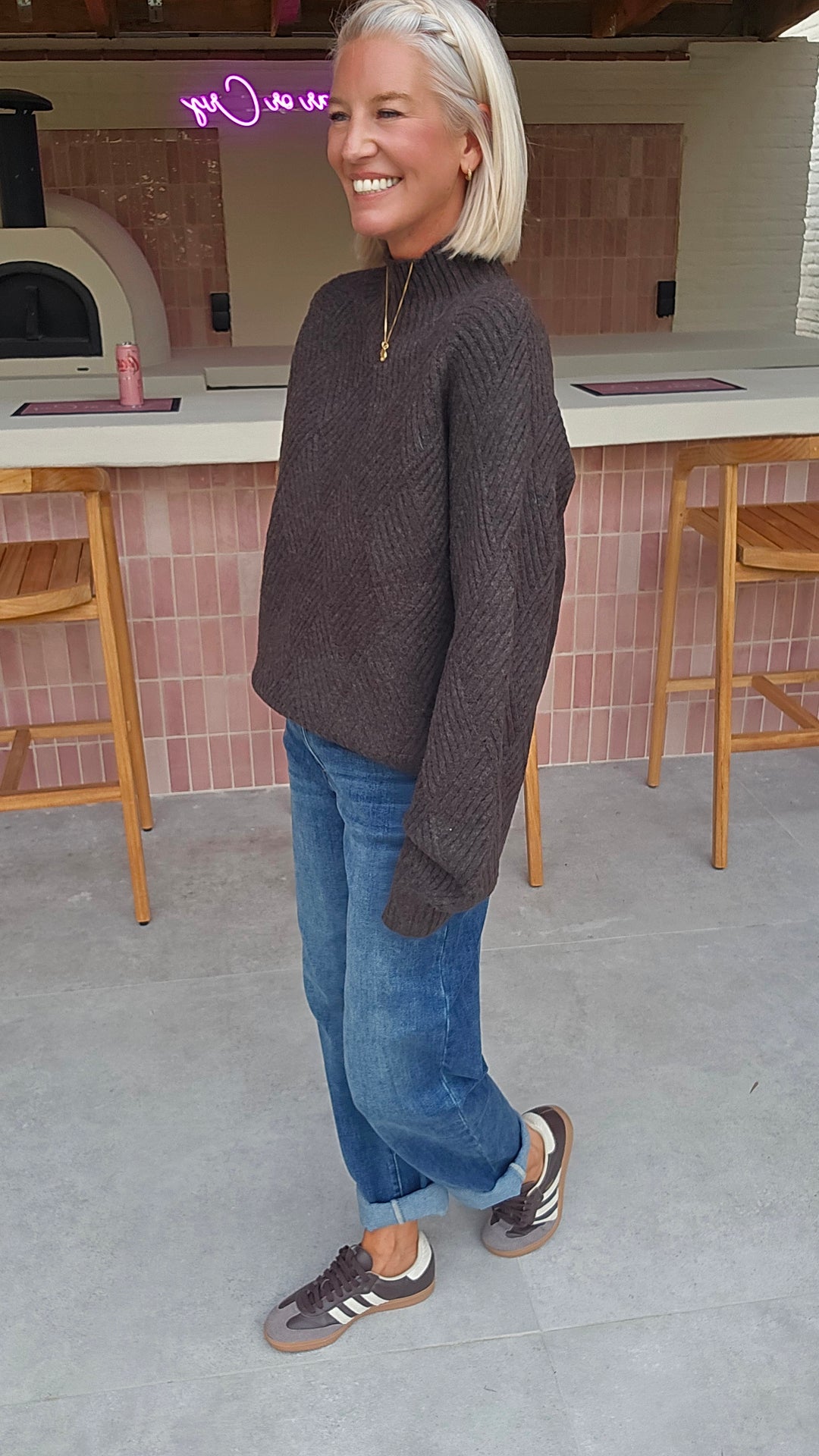 BO knit chocolat