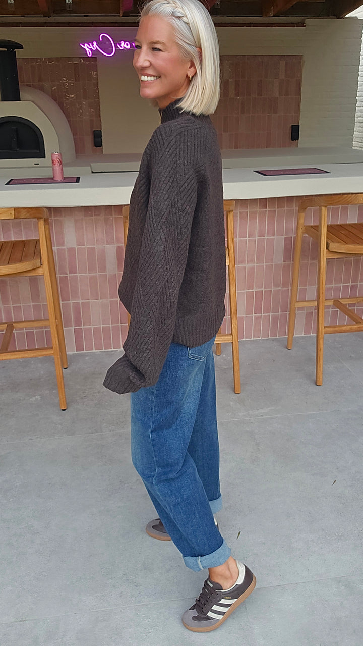 BO knit chocolat
