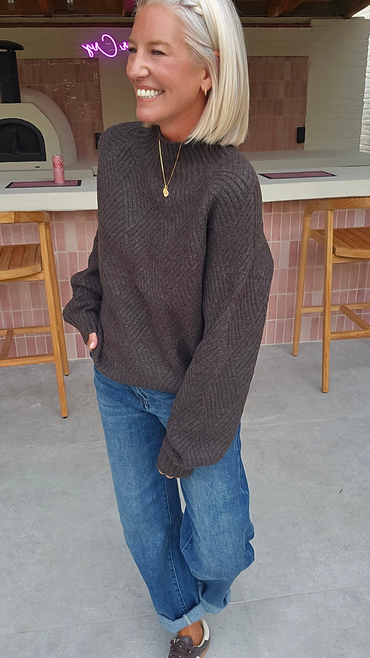 BO knit chocolat