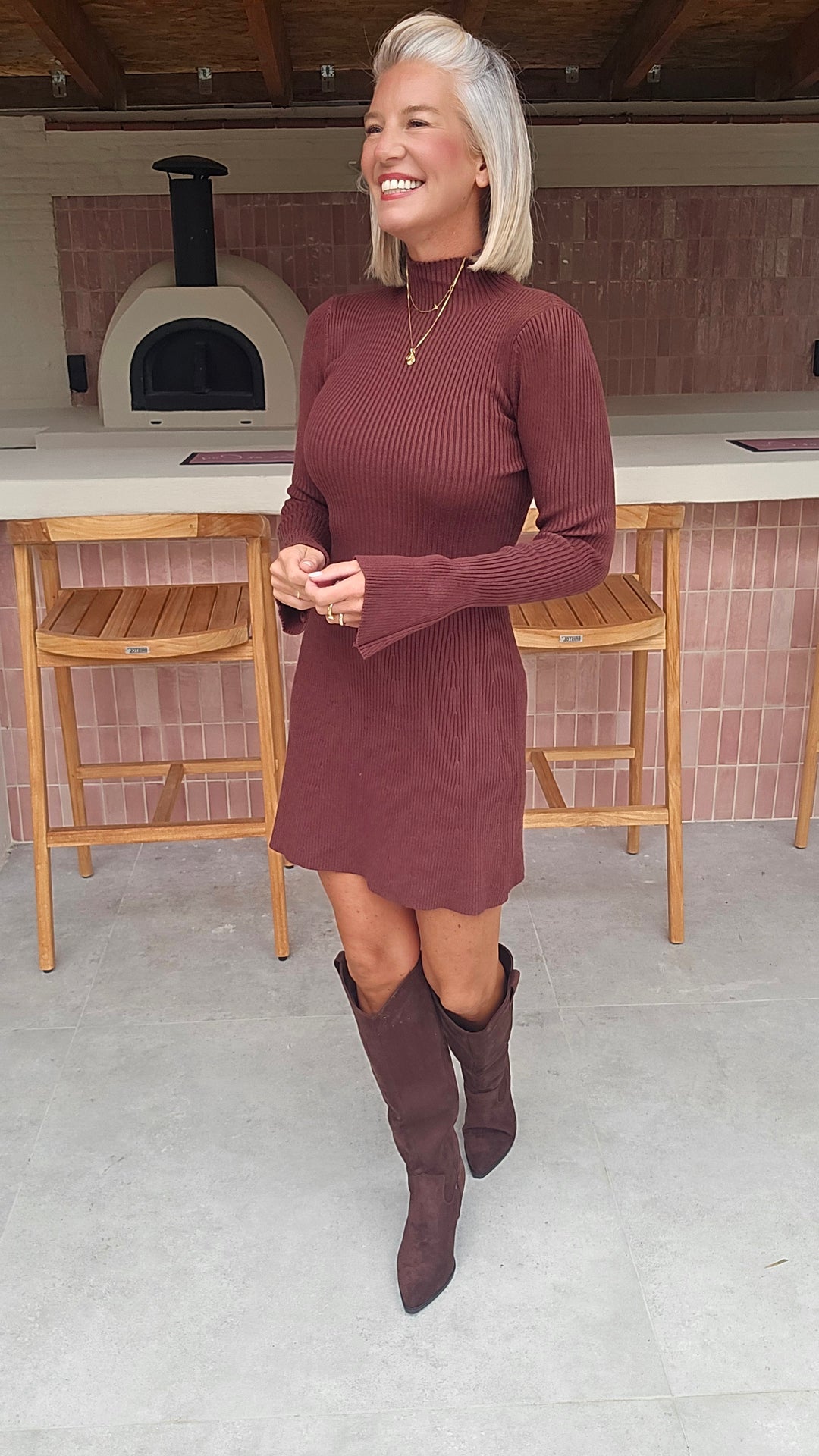 JOLIJN knit dress chocolat