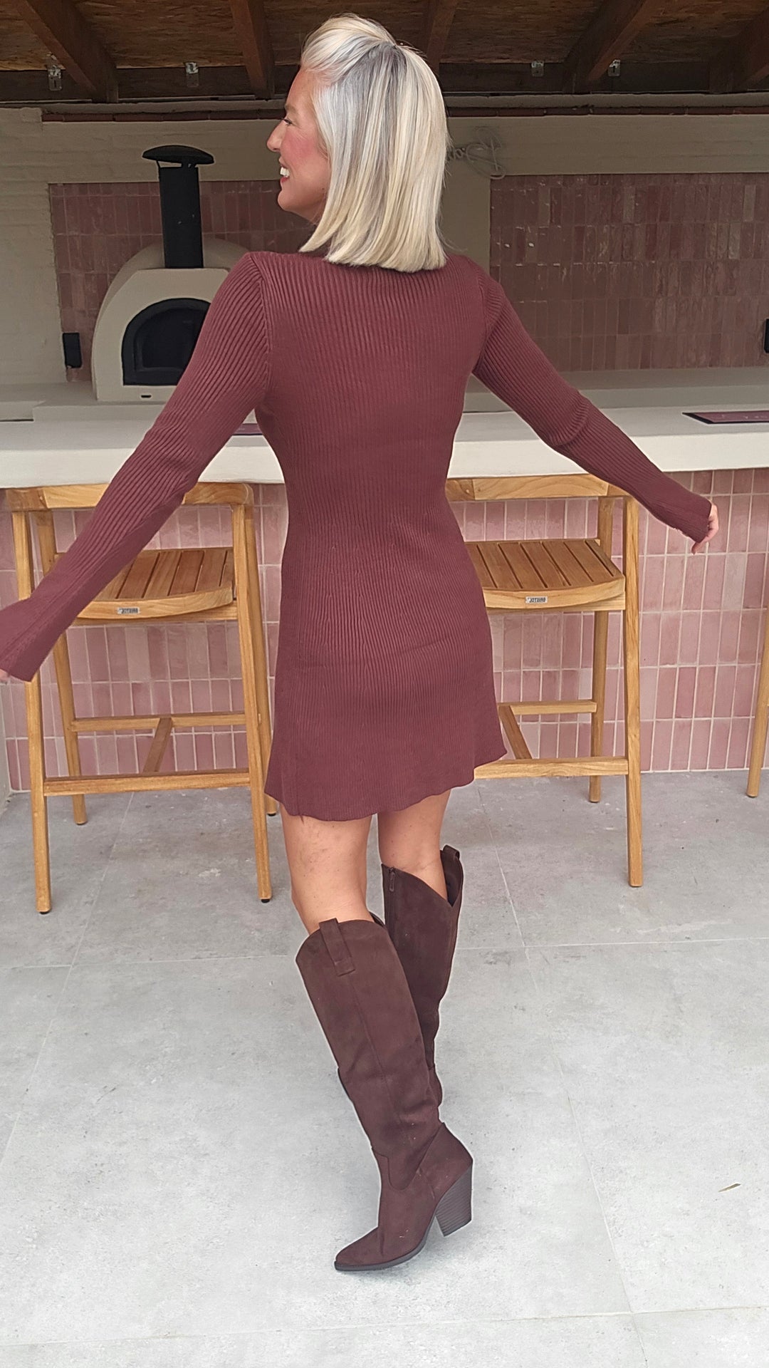 JOLIJN knit dress chocolat