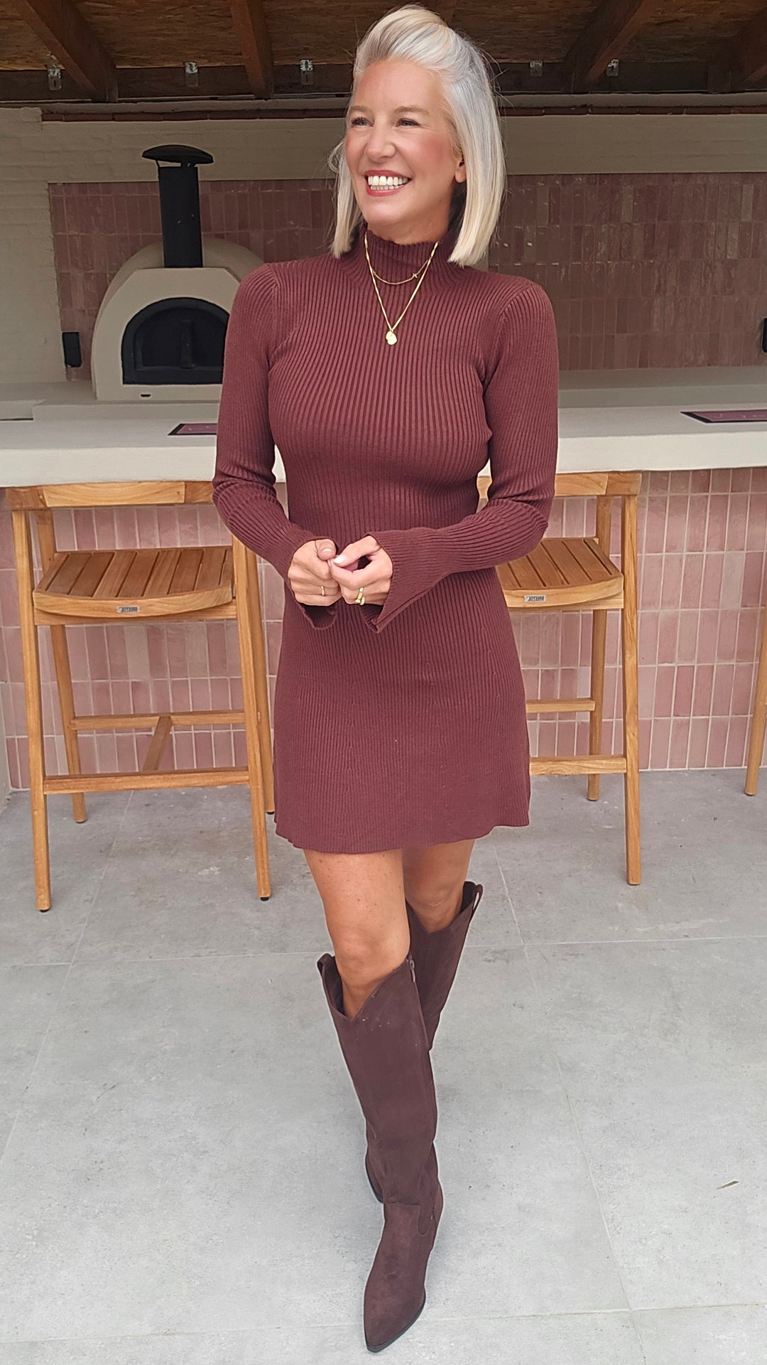 JOLIJN knit dress chocolat
