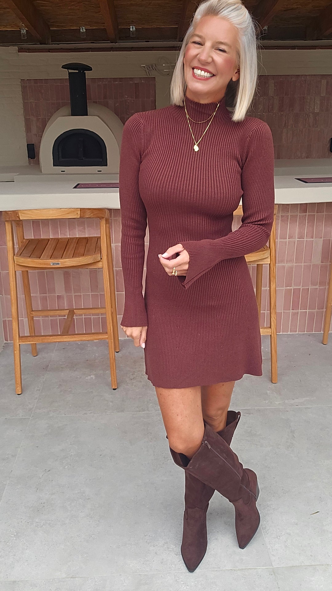 JOLIJN knit dress chocolat