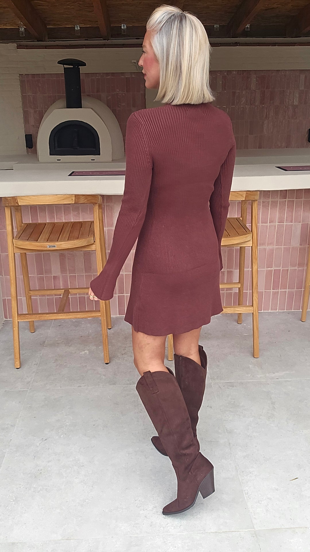 JOLIJN knit dress chocolat