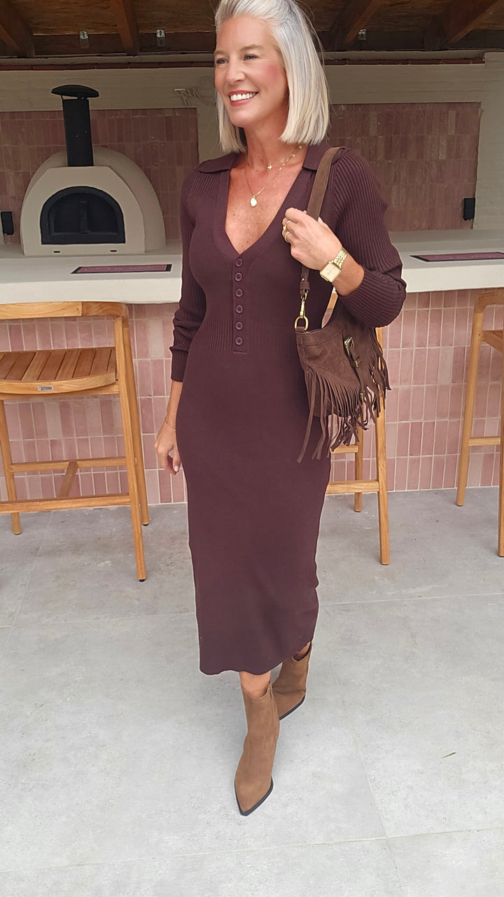 MOLA knit dress chocolat