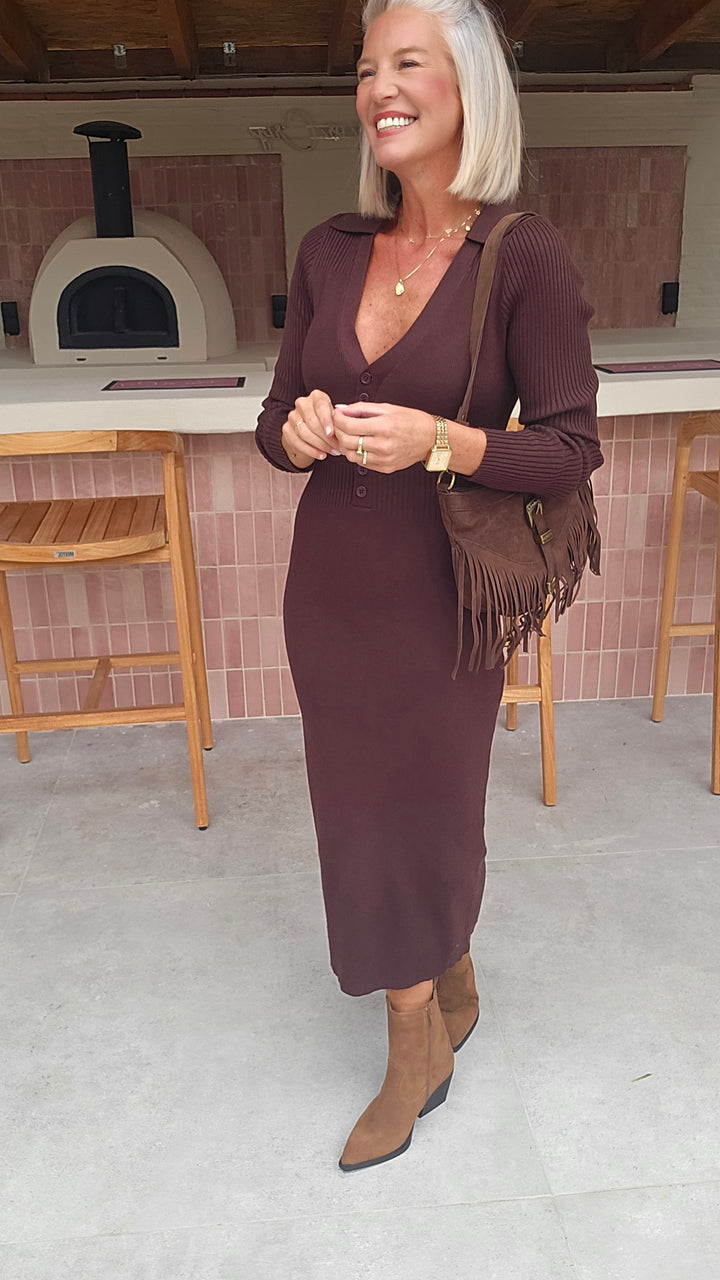 MOLA knit dress chocolat