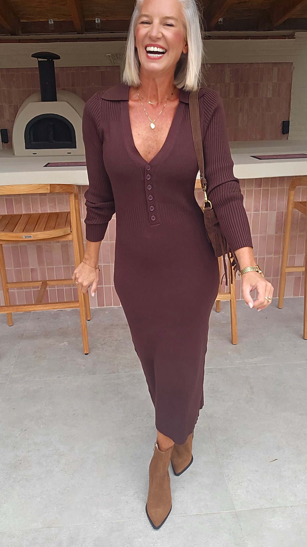 MOLA knit dress chocolat