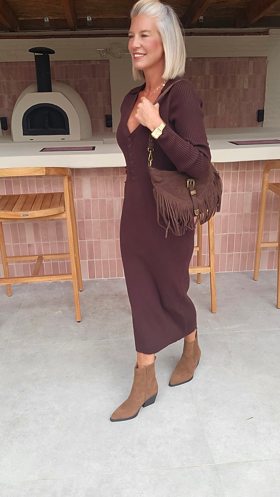 MOLA knit dress chocolat